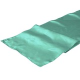 2.4m TIFFANY BLUE (Aqua) Satin Table Runner