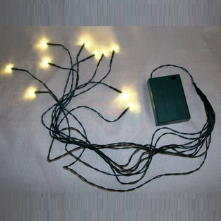 Octopus LED Fairy Lights 10 LED - Green with White Lights