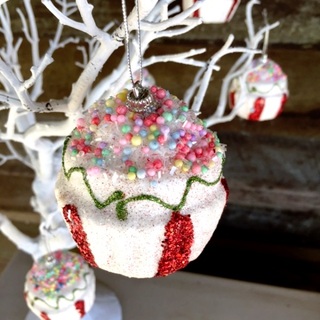 3pk Cupcake Hanging Tree Ornaments
