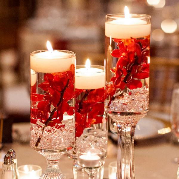 Stem Cylinder Vase Floating Candle Holder Size 30cm Tall