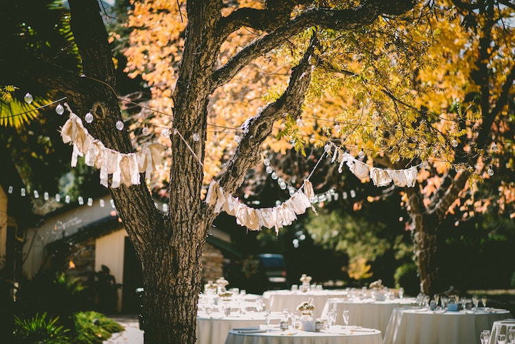 DIY Decorations Wedding Party Burlap Bunting