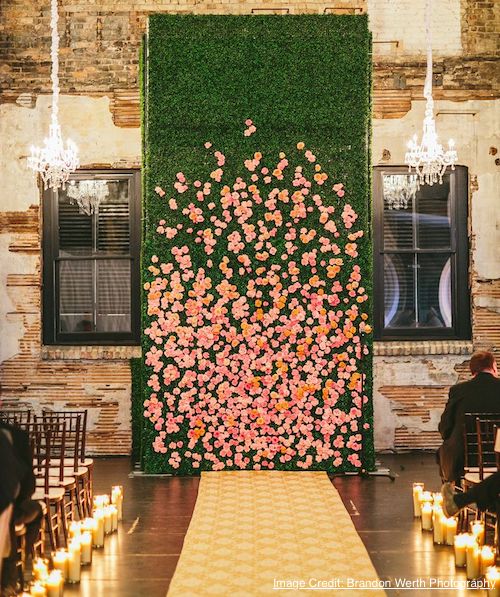 Wedding Green Wall flower backdrop
