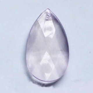 10pk Teardrop Pendants Crystal Clear Acrylic 38mm