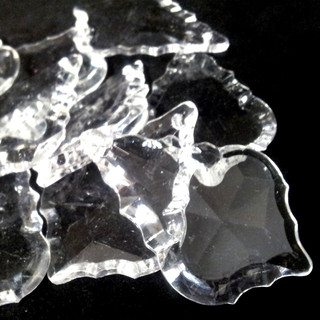 10pk Baroque Teardrop Shape Acrylic Crystal Pendants