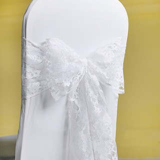 10pk Floral Lace Chair Sashes