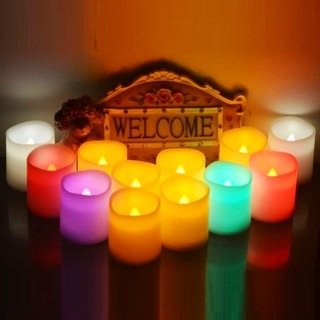 12pk LED  Flickering Melting Candle Tealight