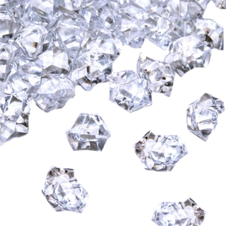 Clear Acrylic Ice Crystals Large 500g