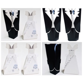 Set of 2 Wedding Couple Favour Boxes