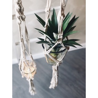 Large Macrame Glass Hanging Decoration