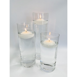 Premium Cylinder Trio with Floating Candles Kit