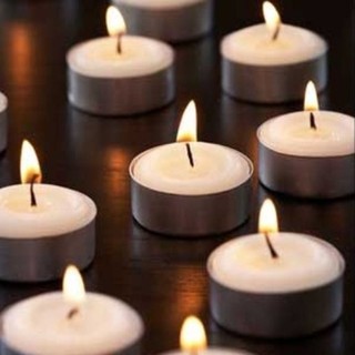 50pk White 4hr Tealight Candle
