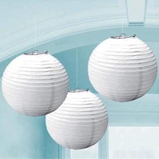 Hanging White Paper Lanterns